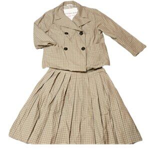Vintage “Just In Case – Total Eclipse of the Heart” Plaid Skirt Suit – Euro 44 &